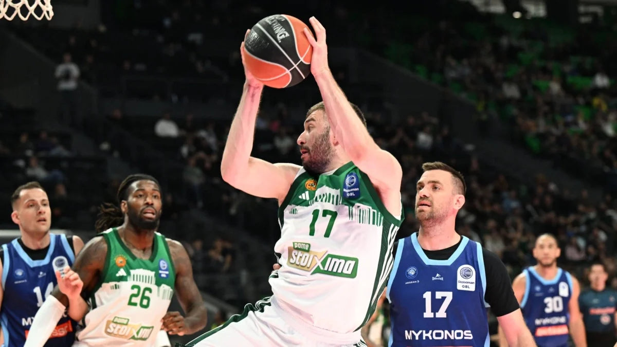 Παναθηναϊκός - Μύκονος 97-76: Χαλαρή προπόνηση πριν από τα Playoffs με τη Βαλένθια